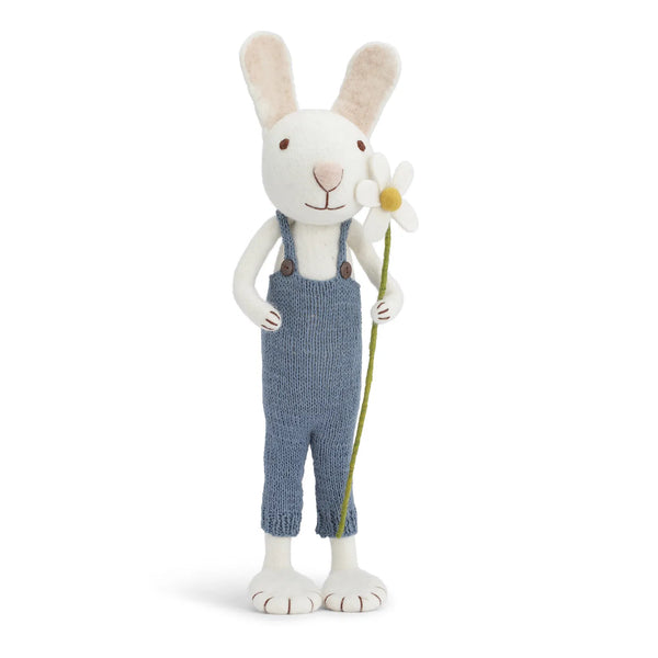 Medium Filz Hase mit Latzhose