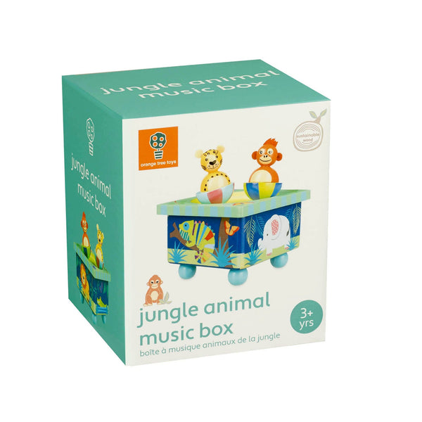 Jungle Animals Spieluhr aus Holz