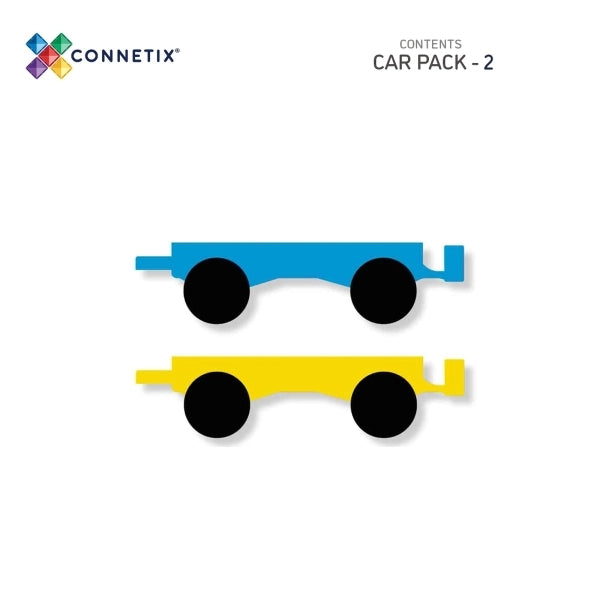 Connetix Magnetbausteine Rainbow Car Pack - 2 Teile