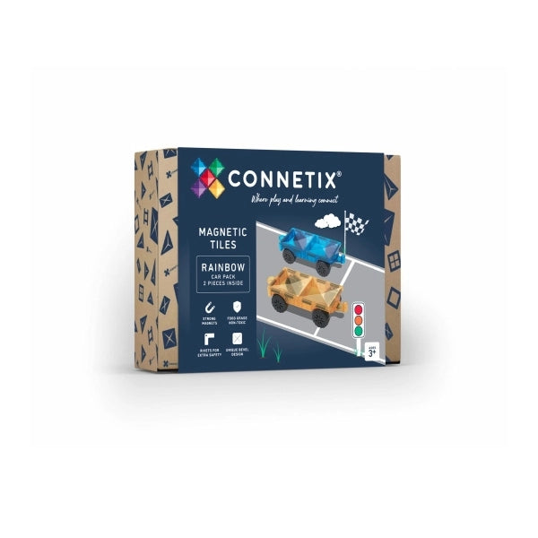 Connetix Magnetbausteine Rainbow Car Pack - 2 Teile