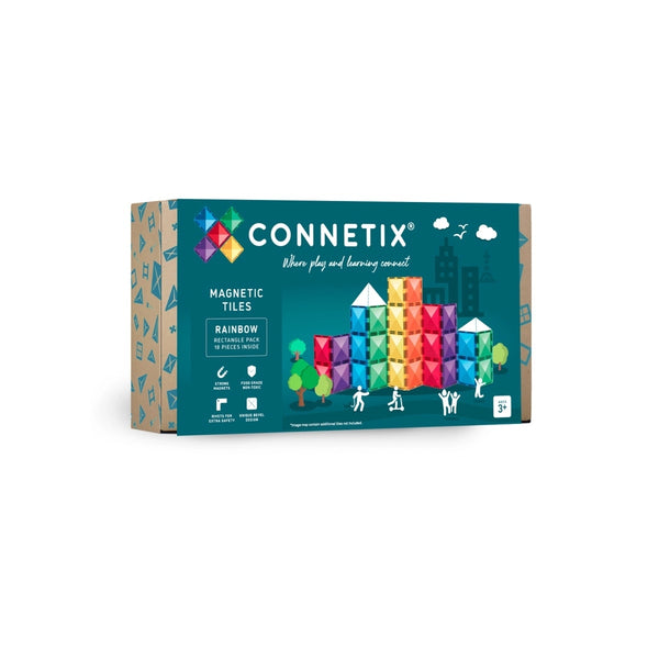 Connetix Magnetbausteine Rainbow Rectangle Pack - 18 Teile