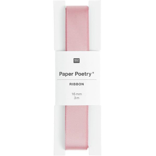 Paper Poetry Satinband - Altrosa 16mm