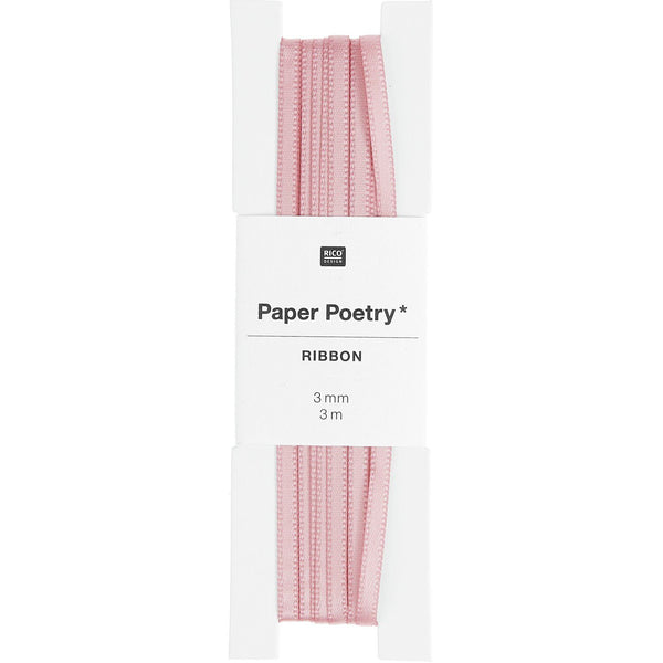 Paper Poetry Satinband - Altrosa 3mm