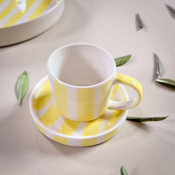 Espresso  Stripes - spiaggia yellow (2er Set - 4 Teile)