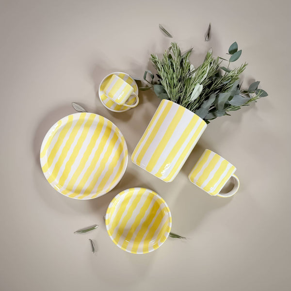 Vase Stripes - spiaggia yellow