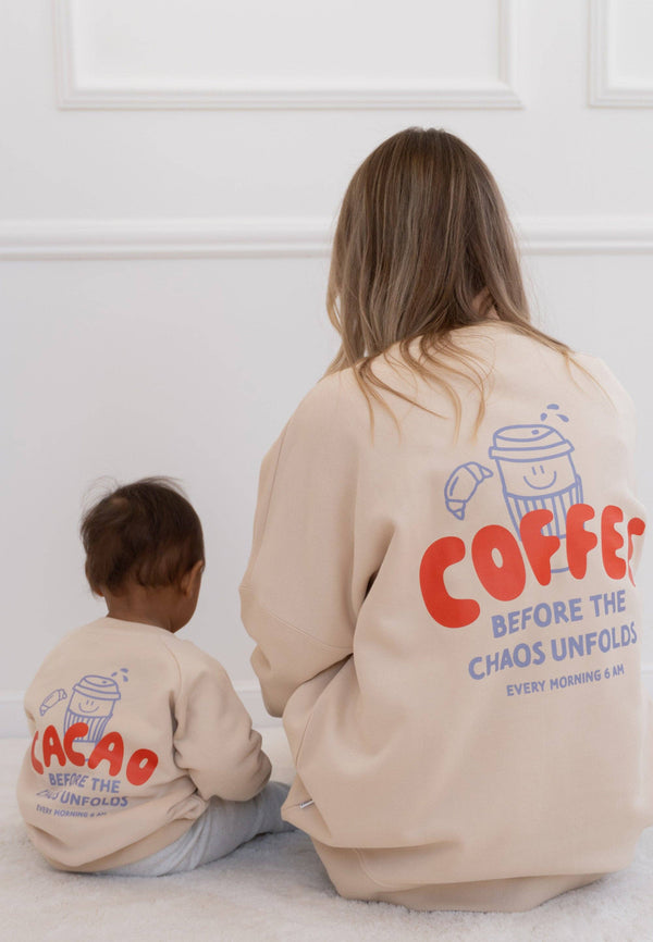 Cacao before Chaos Sweatshirt beige Mini and Me Edition