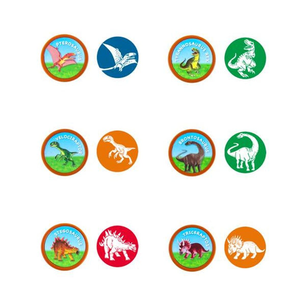 Dinosaurier-Arten Stempel