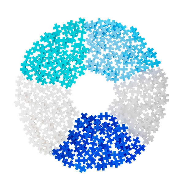 Plus Plus | 240 Kreativ Bausteine | Glitzer Frost
