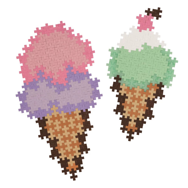 Plus Plus | Puzzle by Numbers | Ice Cream Cones