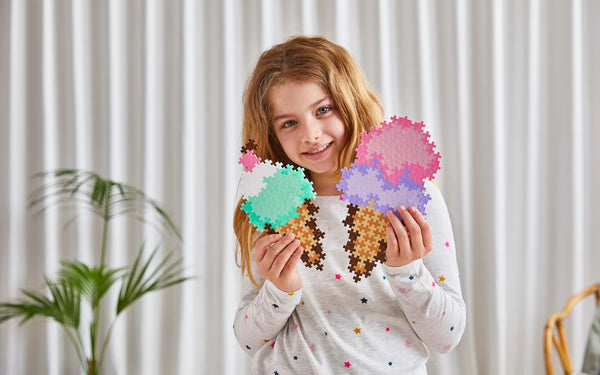 Plus Plus | Puzzle by Numbers | Ice Cream Cones