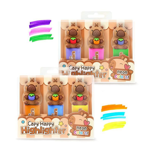 Happy Capy Highlighter 3er-Set