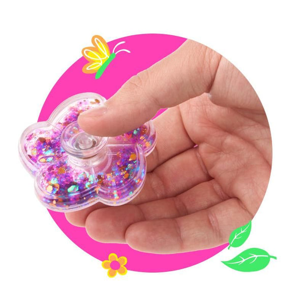 Glitzer Fidget-Spinner Blume