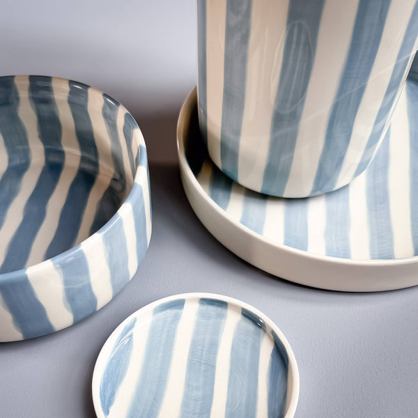 Espresso  Stripes - morning  azzurro (2er Set - 4 Teile)