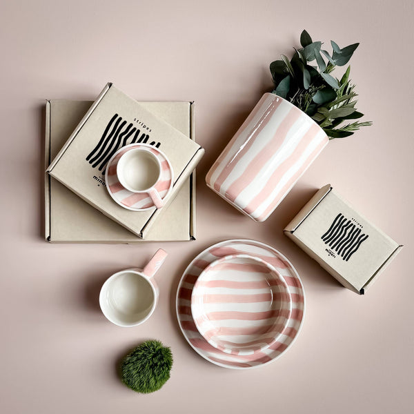 Vase Stripes - incanto rose