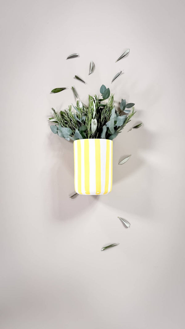 Vase Stripes - spiaggia yellow