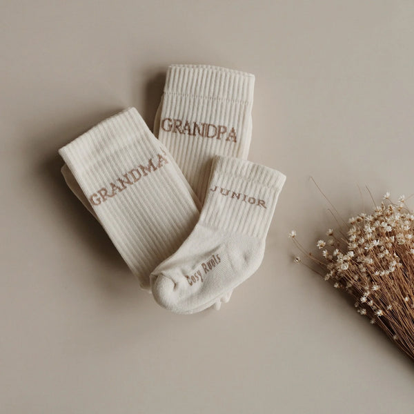 Organic Socks - GRANDMA - Sand