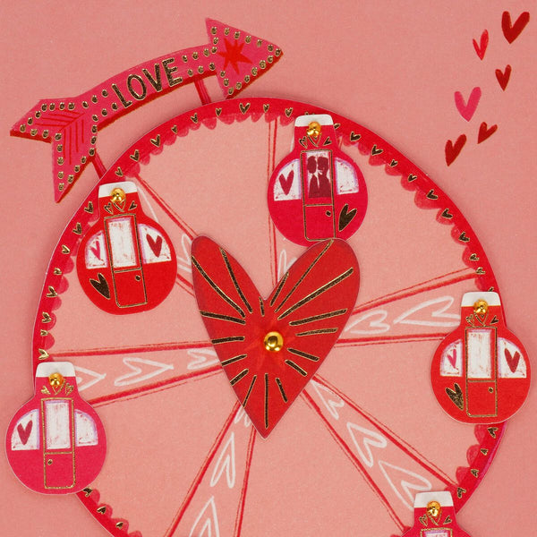Legami Glückwunschkarte mit Applikation - Love Wheel