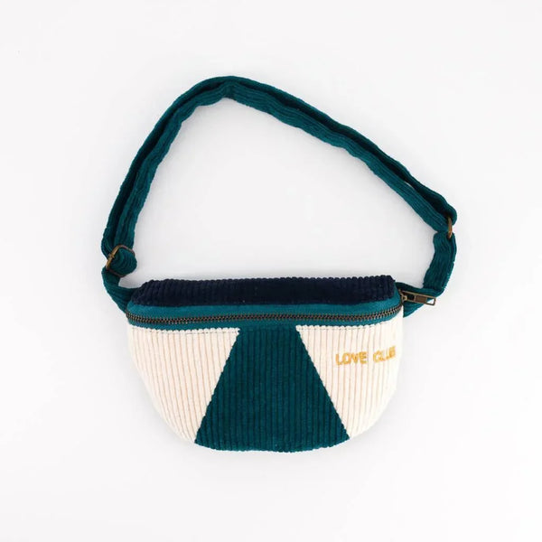 Petrol corduroy Waist Bag | Child or Adult