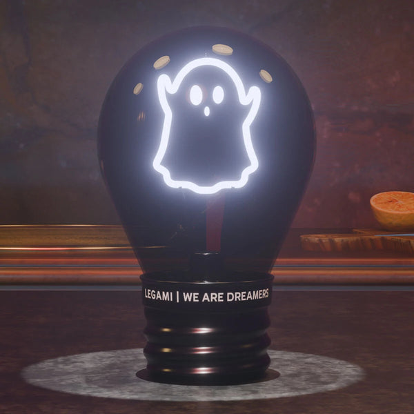 Legami Deko-Tischlampe in Glühbirnenform - Ghost - Bulb Fiction