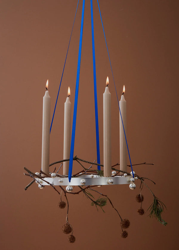 Candleholder Pearl Advent - Silver