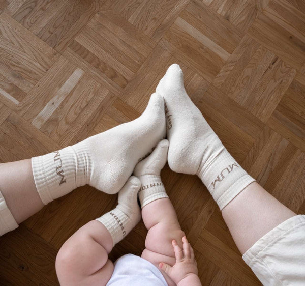 Organic Socks - MUM - Sand