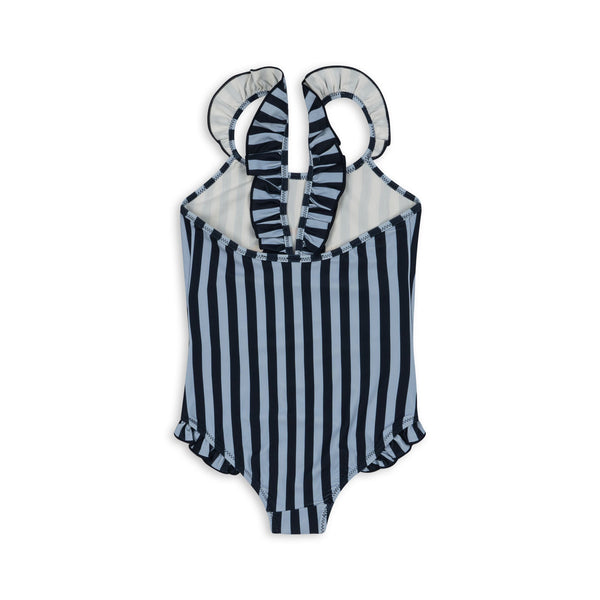 dea badeanzug mit rüschen - navy stripe