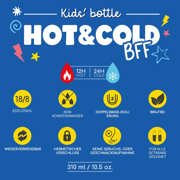 Thermosflasche für Kinder - Hot&Cold BFF