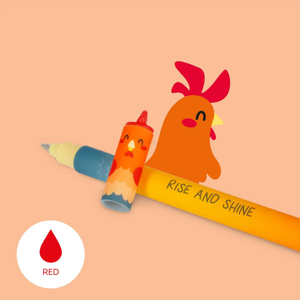 Farm Tiere Set mit 4 Löschbaren Gelstiften - Erasable Pen