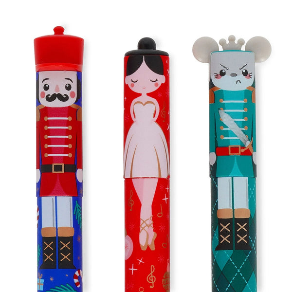 Legami Set mit 3 Löschbaren Gelstiften - The Nutcracker - limited Edition