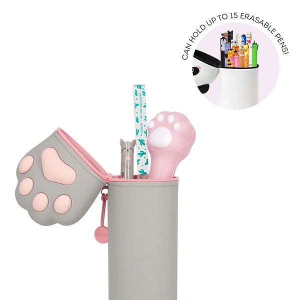 2-in-1-Federmäppchen aus Silikon - Kawaii
