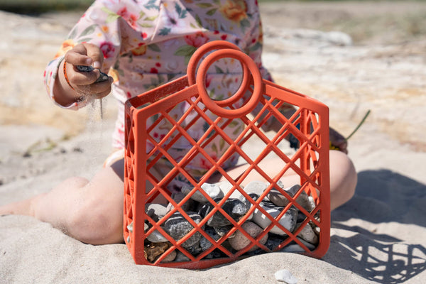 Strandtasche aus Silikon - Warm Red