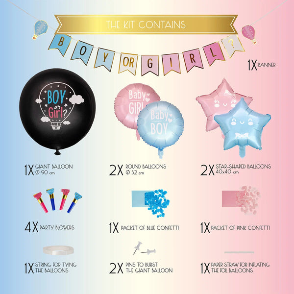 Kit für Gender Reveal Party