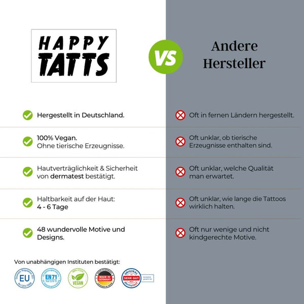 Kinder-Tattoos ‚Muh & Mäh‘ (48 Stk.)