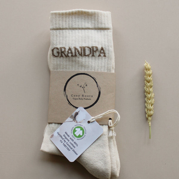 Organic Socks - GRANDPA - Sand