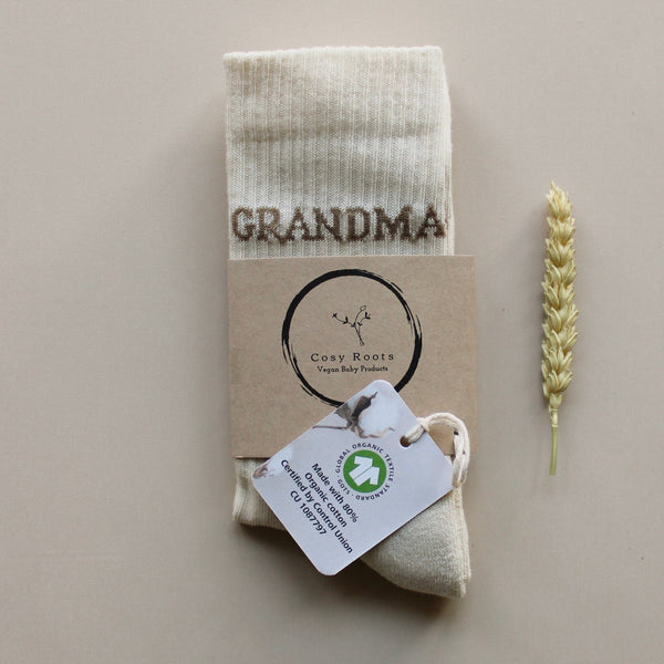 Organic Socks - GRANDMA - Sand