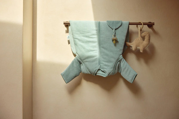 Baby Schlafsack mit Abnehmbaren Ärmeln Rund Rib - Sea Green