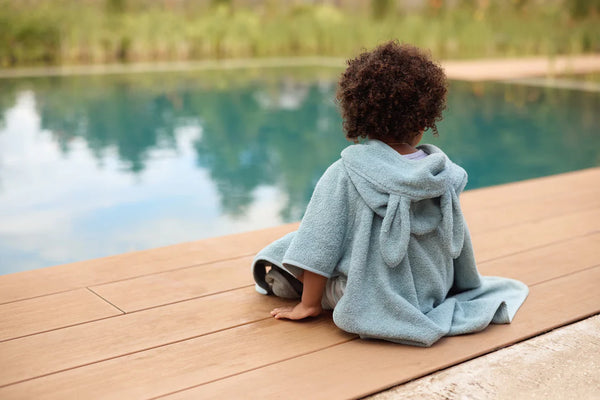 Badeponcho Frottee - Sea Green