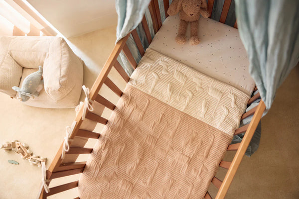 Decke Wiege 75x100cm Jungle Jambo - Biscuit/ Oatmeal