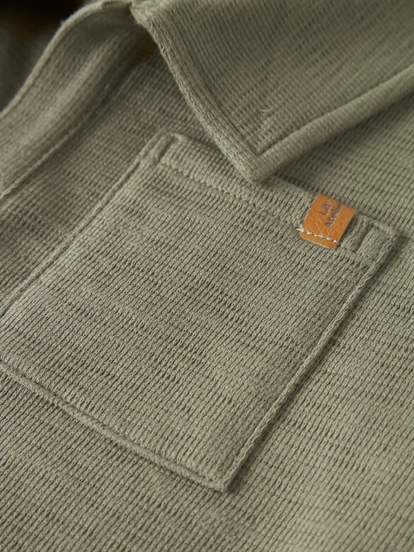 NMMFALK SS LOOSE POLO TOP LIL