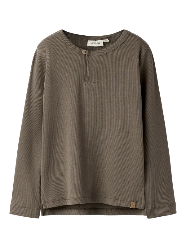 NMMLAGO LS SLIM TOP LIL | SHITAKE