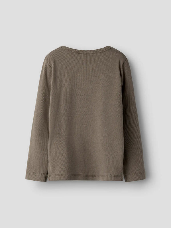 NMMLAGO LS SLIM TOP LIL | SHITAKE