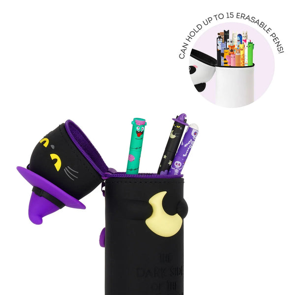 2-in-1-Federmäppchen aus weichem Silikon - Halloween - Kawaii
