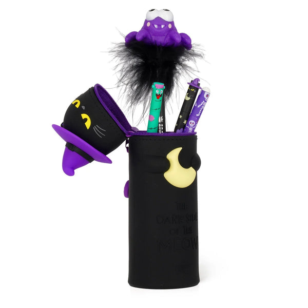 2-in-1-Federmäppchen aus weichem Silikon - Halloween - Kawaii