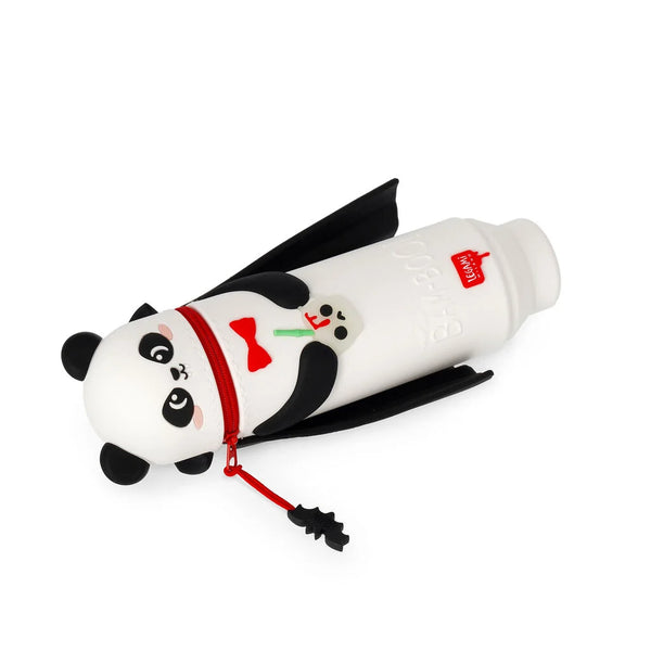 Legami | Halloween | 2-in-1-Mäppchen aus Silikon Panda „Bam-Boo“ - Kawaii