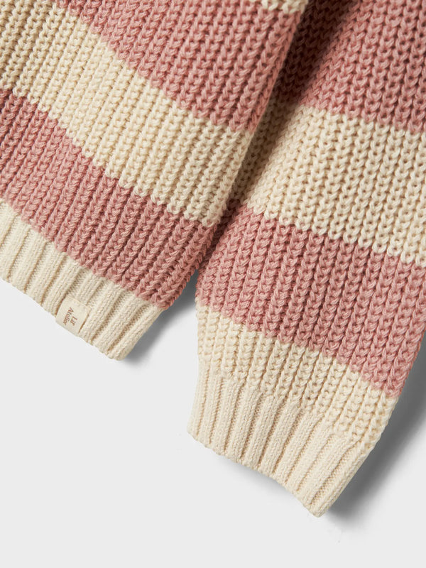 NMFEMLEN LS KNIT STRIPE LIL
