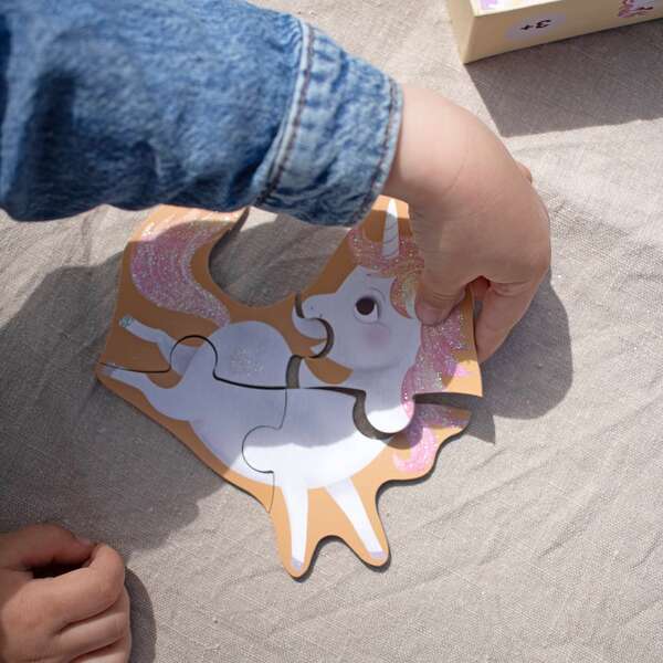 Puzzle Set | Glitzer | Einhorn