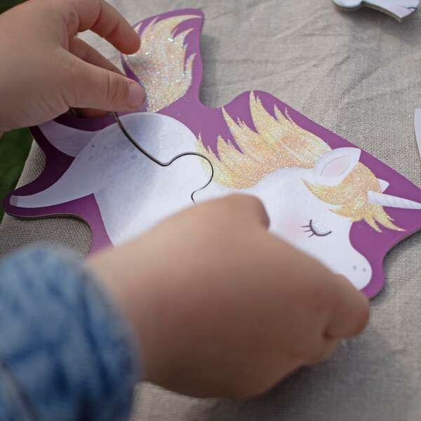 Puzzle Set | Glitzer | Einhorn