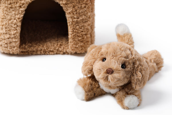 Relax Puppy mit Haus | 18 cm