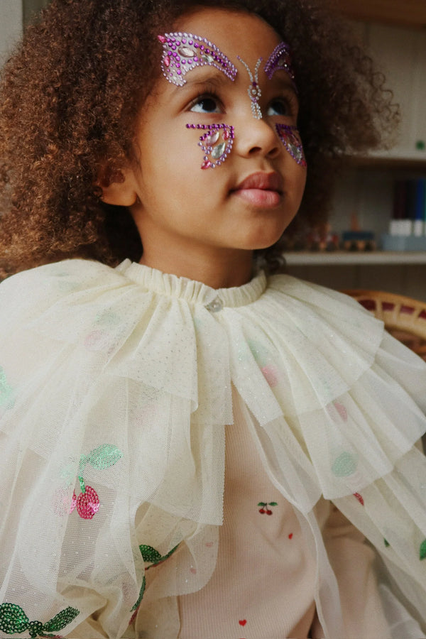 BUTTERFLY FACE JEWELS purple rain
