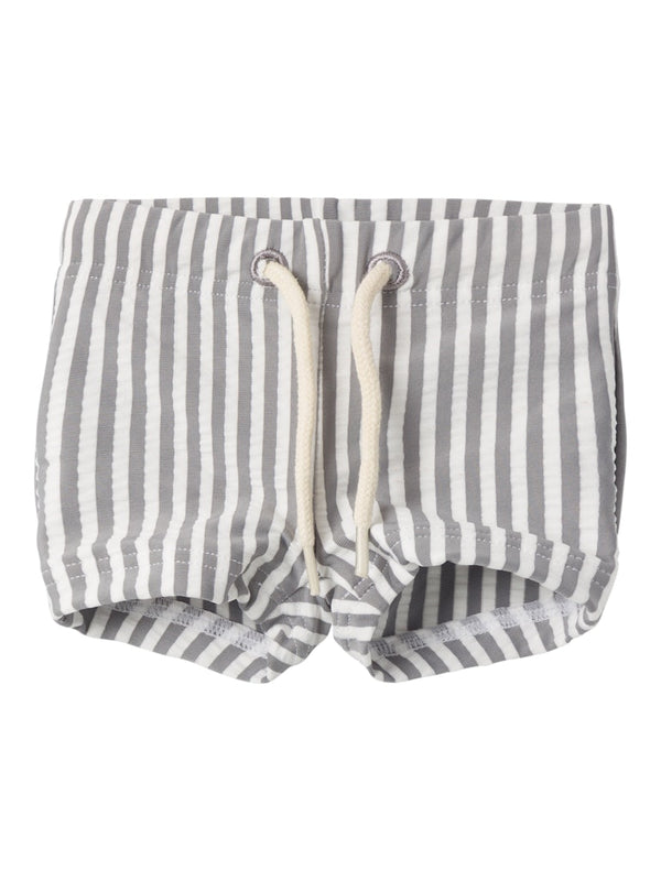 Swim Shorts Stripes Silver Filigree
